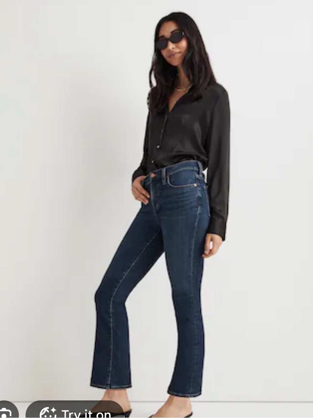 Madewell Mid Rise Kick Out Crop Jeans Size 30